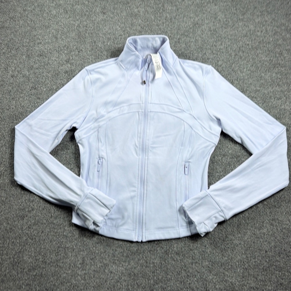 Lululemon Define Jacket Women Size 8 Lavender Luon Full Zip Yoga Activewear